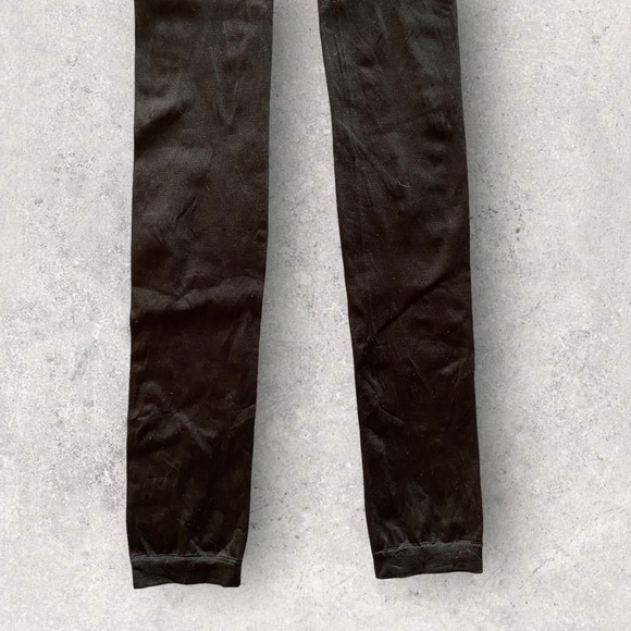 Black Studded Leggings Pearl, Rhinestone Silver Studded Size S-M Great Condition - Picture 8 of 11